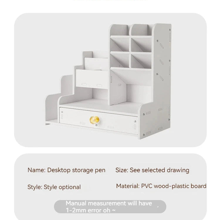 Desktop organizer with shelves