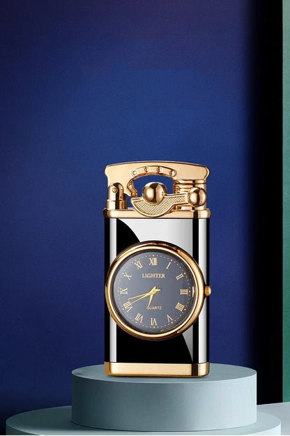 Smoking Accessories - Windproof Torch Lighter - adjustable flame lighter timepiece