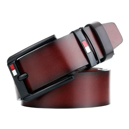 Pin buckle belts for men
