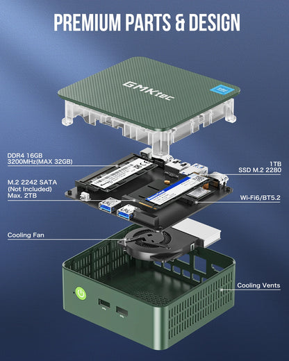 Mini pc with gigabit ethernet