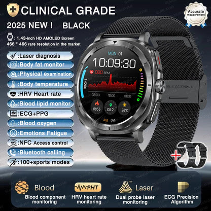 Smartwatch - Health Monitoring Smartwatch - smartwatch blood pressure monitor timepiece