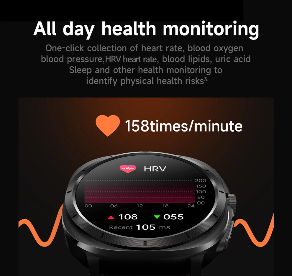 Smartwatch - Health Monitoring Smartwatch - smartwatch spo2 alerts timepiece