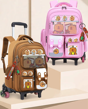 High capacity children trolley backpack