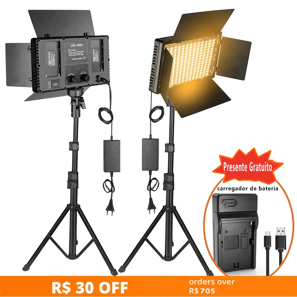 bi-color led youtube setup - Photography Lighting - U800 LED Photo Studio Light