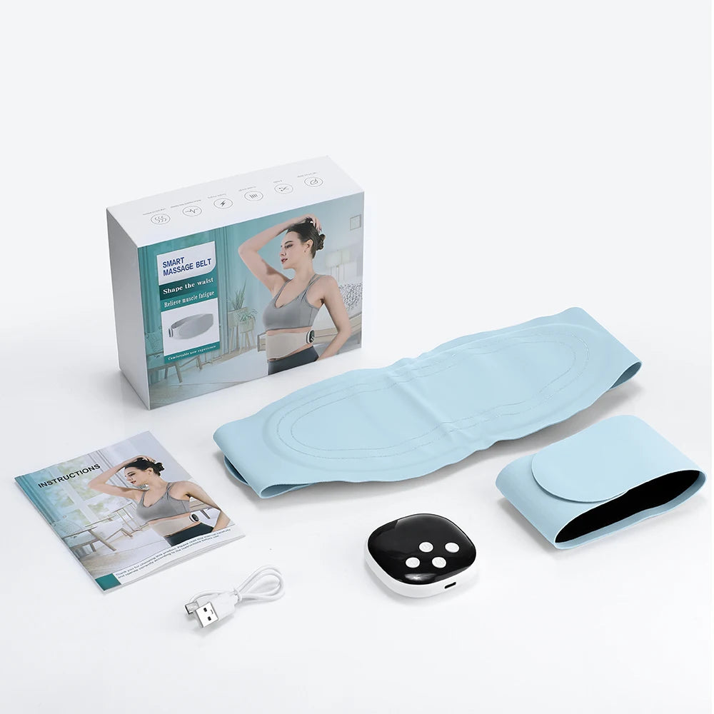 Electric heated waist massager
