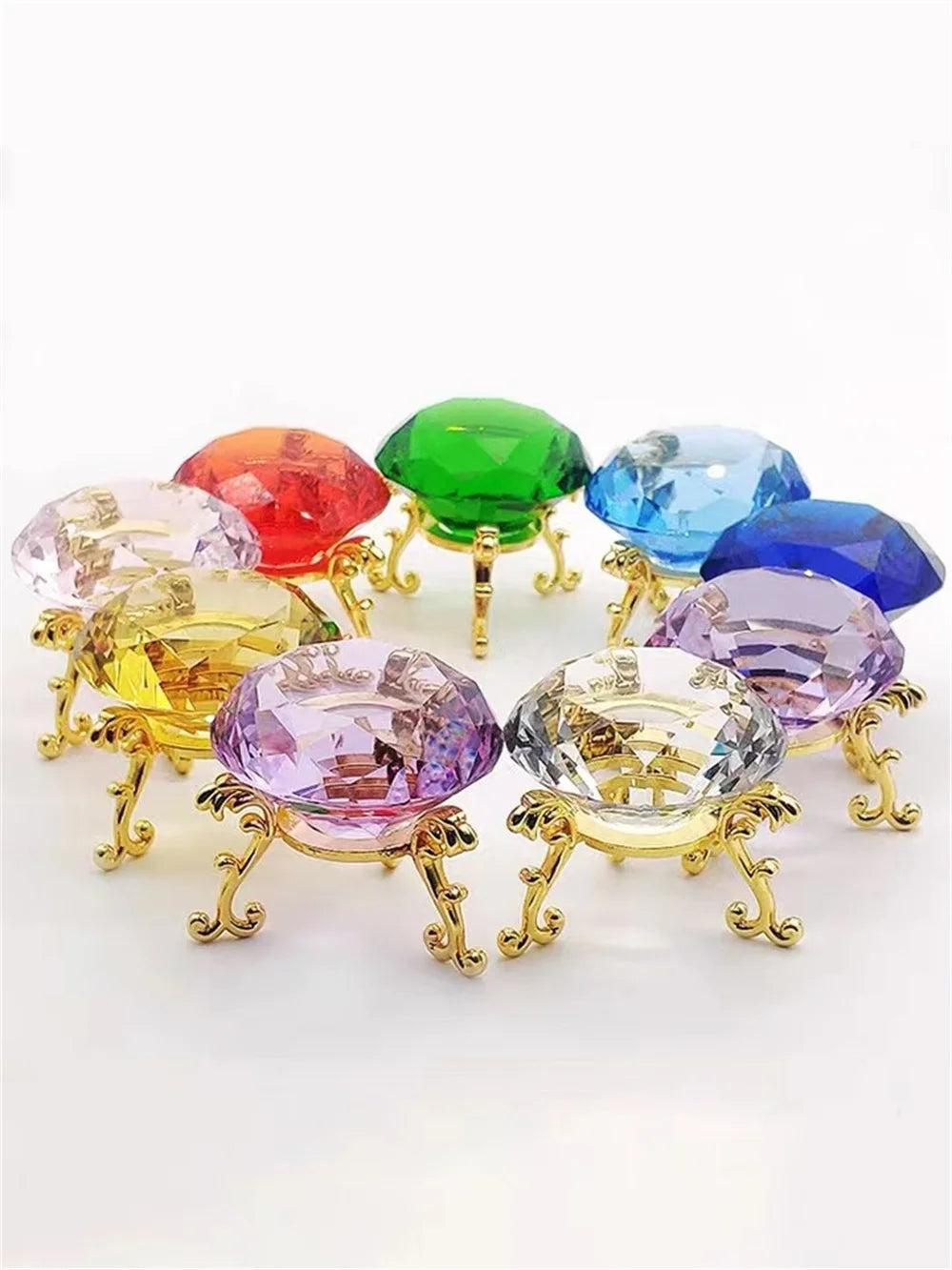 Giant glass gemstone