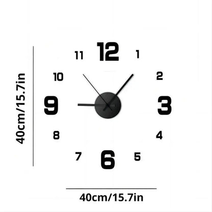 black wall clock - Home D-cor - Wall Clock