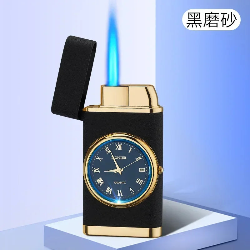 Smoking Accessories - Windproof Torch Lighter - single jet torch timepiece