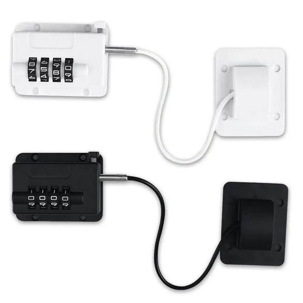 a product description from a third-party retailer[2] - Baby Safety Locks - Anti-Pinch Refrigerator Door Coded Lock Adjustable Cabinet Lock