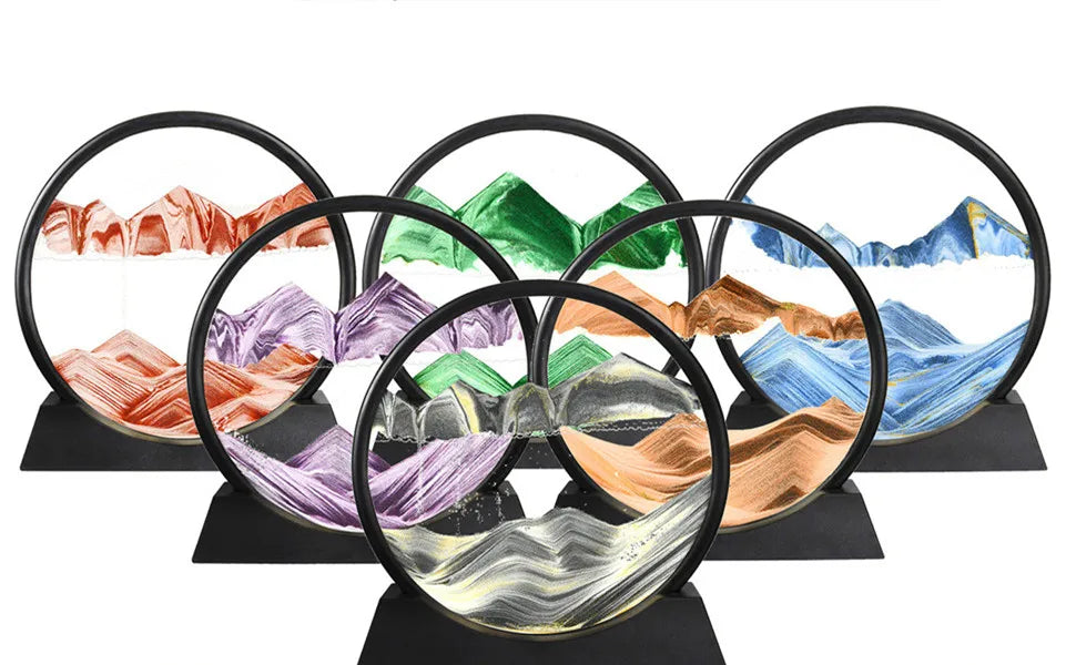 d moving sand art - Home Decor - 3D Moving Sand Art Hourglass