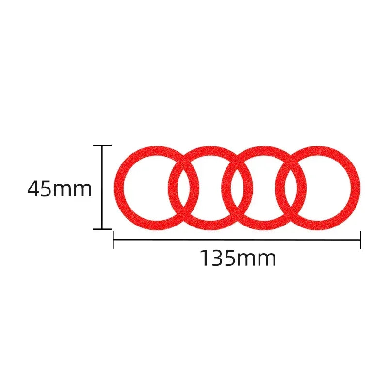 Reflective branding stickers