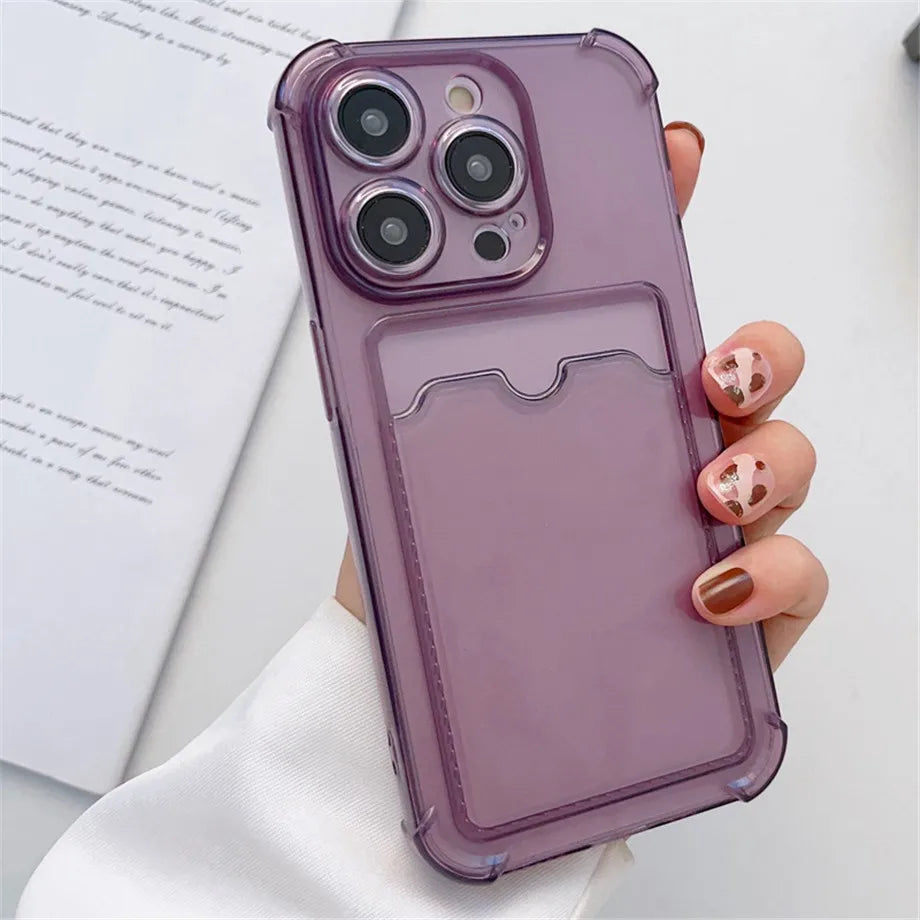 Heiße angebote Mobile Phone Cases - Transparent Card Holder Phone Case