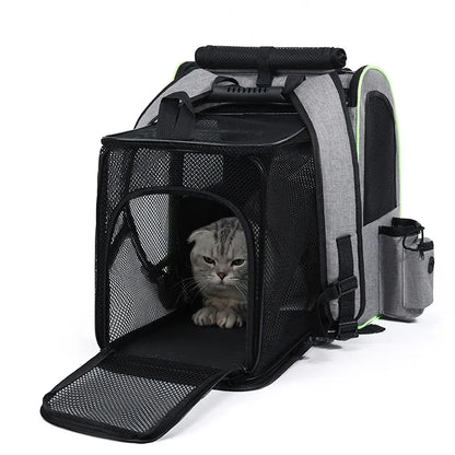 ventilated cat backpack - Pet Supplies - Cat Carrier Backpack