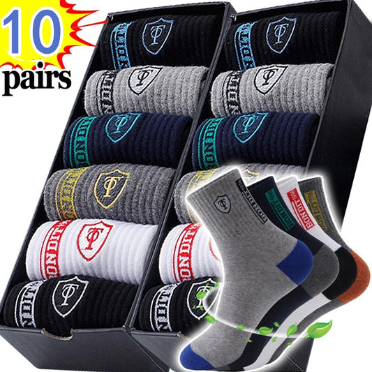 breathable socks - Socks - Men-s breathable cotton sports socks with bamboo fiber