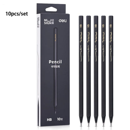 Simple black 2bhb pencils set