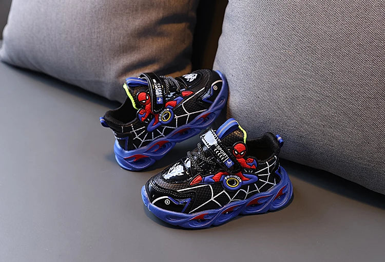 Shoes - LED Light-Up Sneakers - kids spider led sneakers footwear