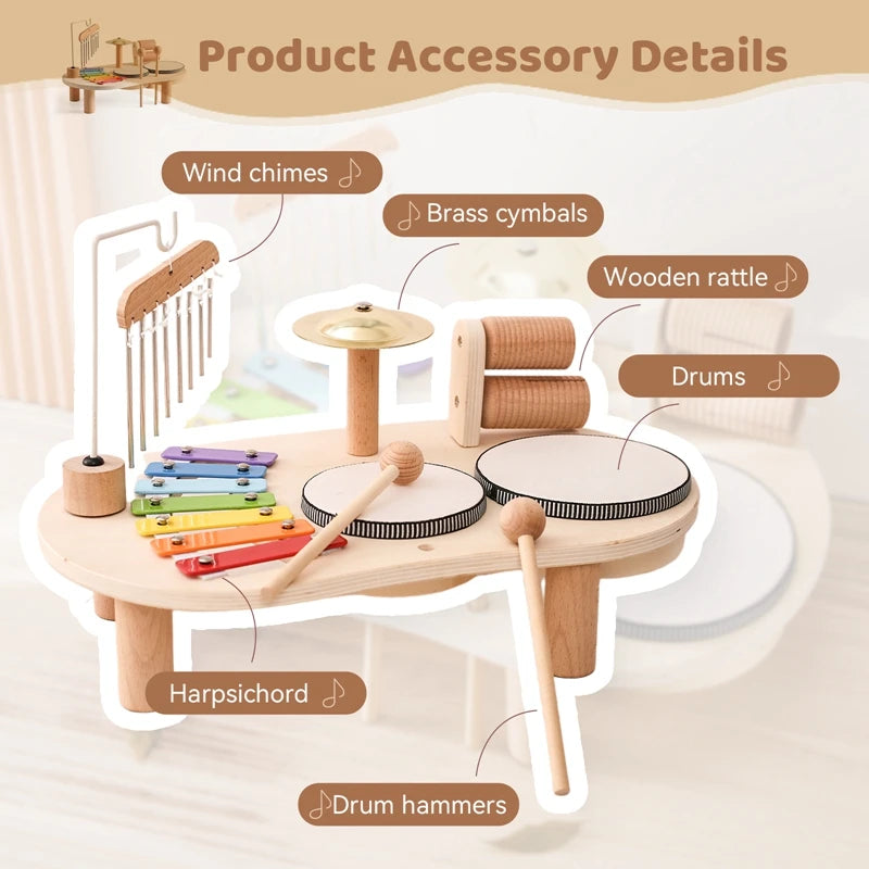 music toys for toddlers - Musical Toys - Wooden Aeolian Bells Set