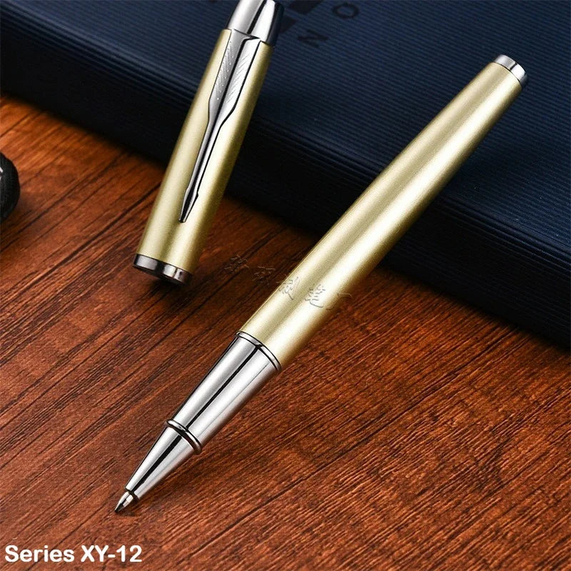 Fingerprint-resistant metal ballpoint pen