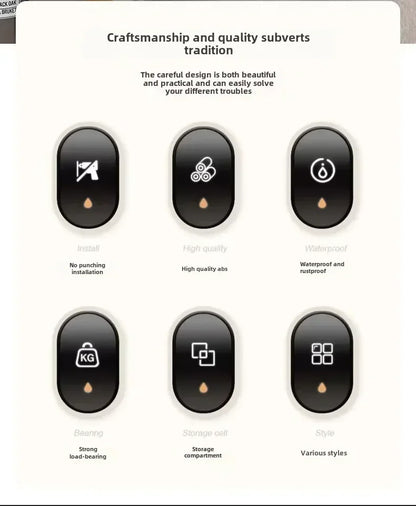 Hair dryer holder for small bathroom