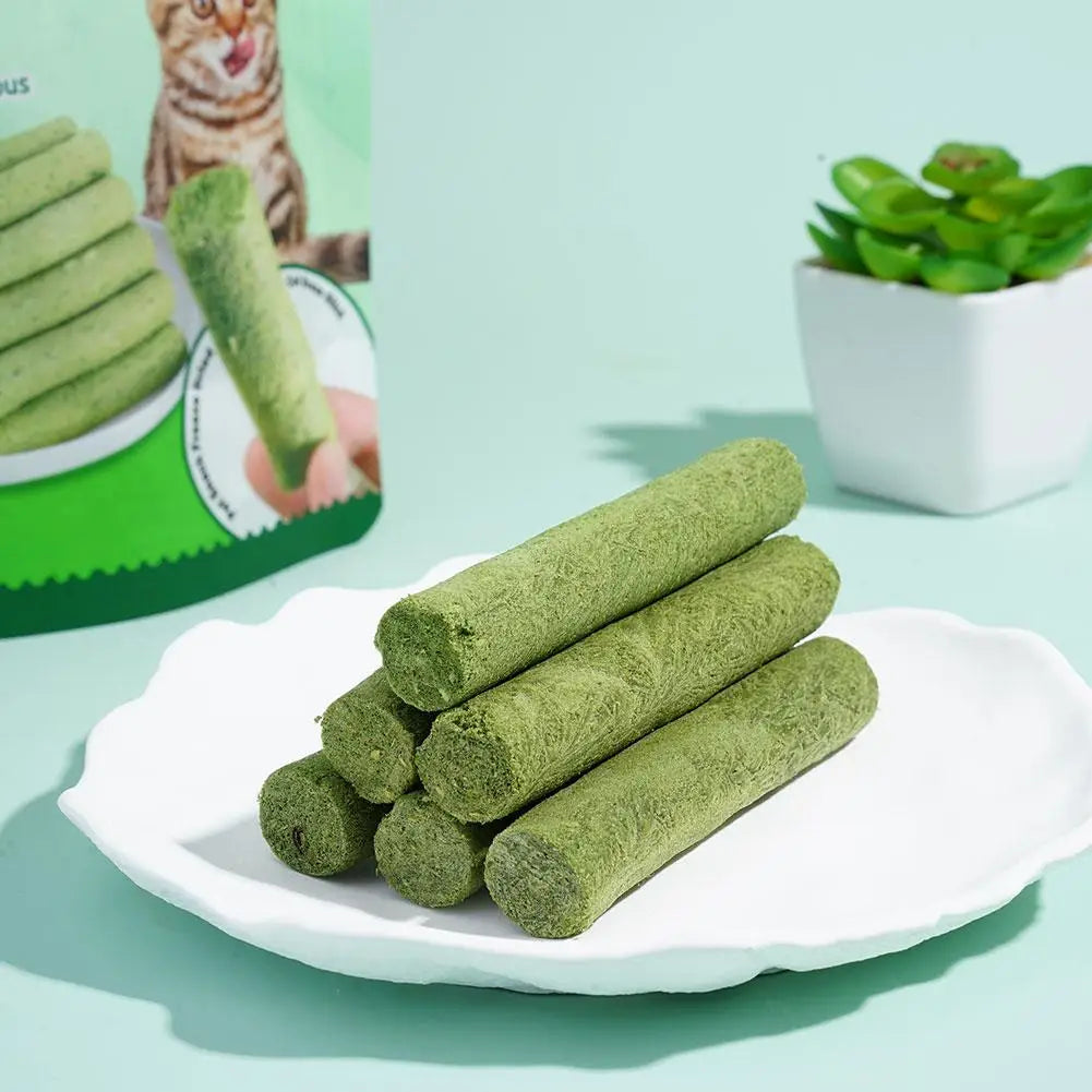 Organic cat grass chew sticks