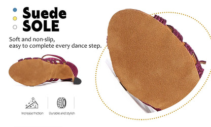 salsa dancing shoes for women - Dance Shoes - Women-s Elegant Salsa Ballroom Ankle Boots