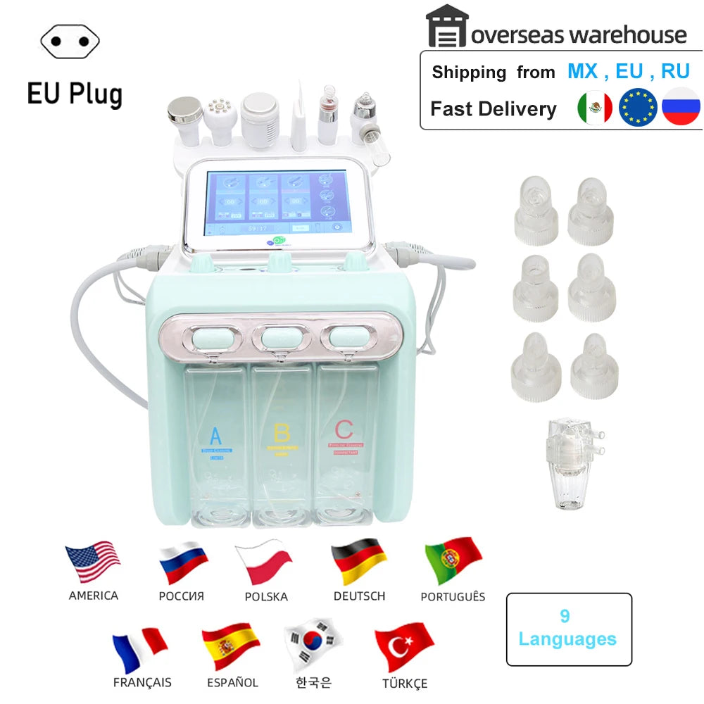 Electric facial spa device for skin moisture