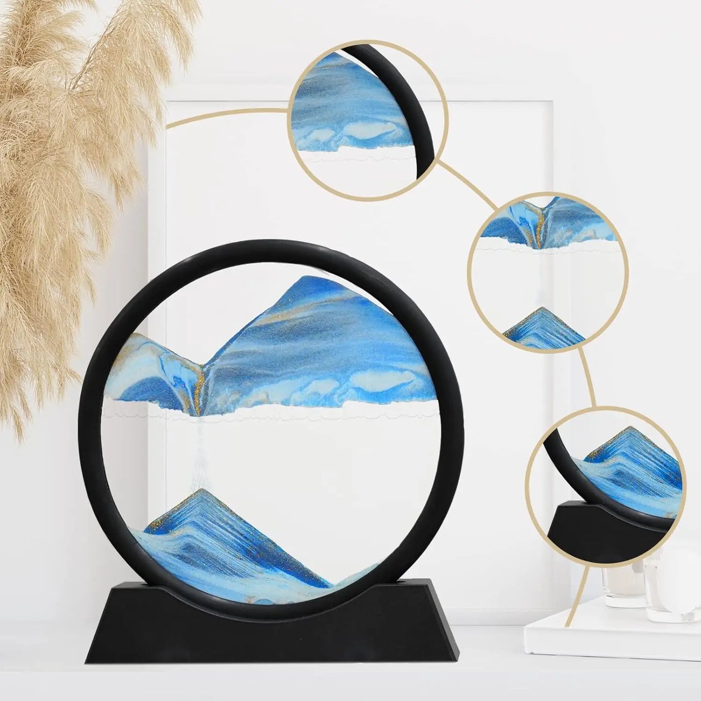 Hourglass sand art decor