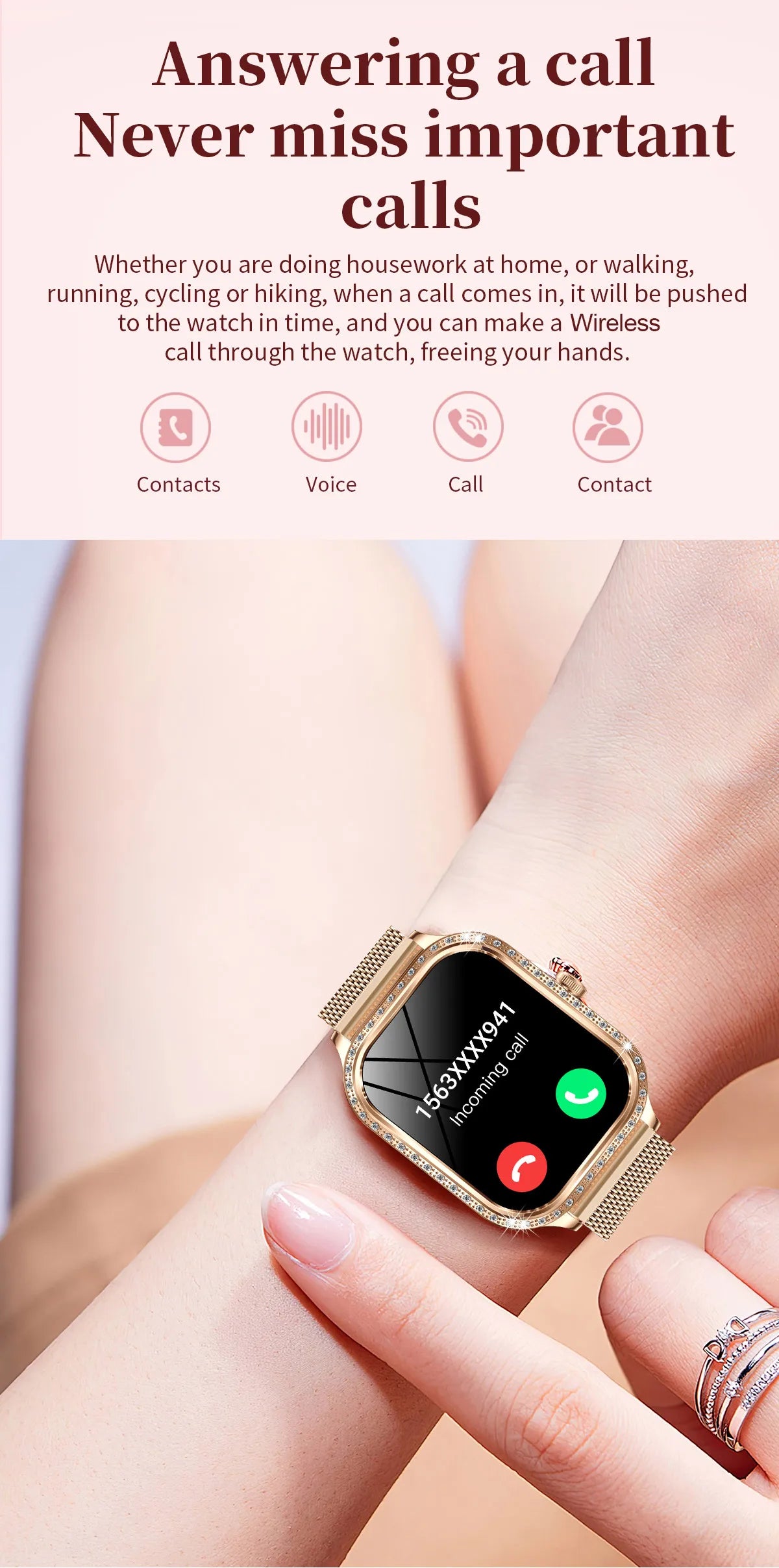 Lige smartwatch with tft display