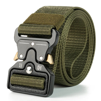 Adjustable quick release military belt