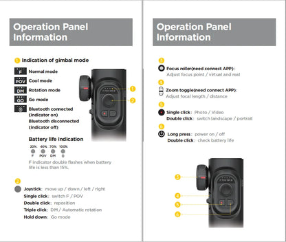 gesture control 3-axis gimbal - Handheld Gimbals - 3-Axis Handheld Gimbal Stabilizer