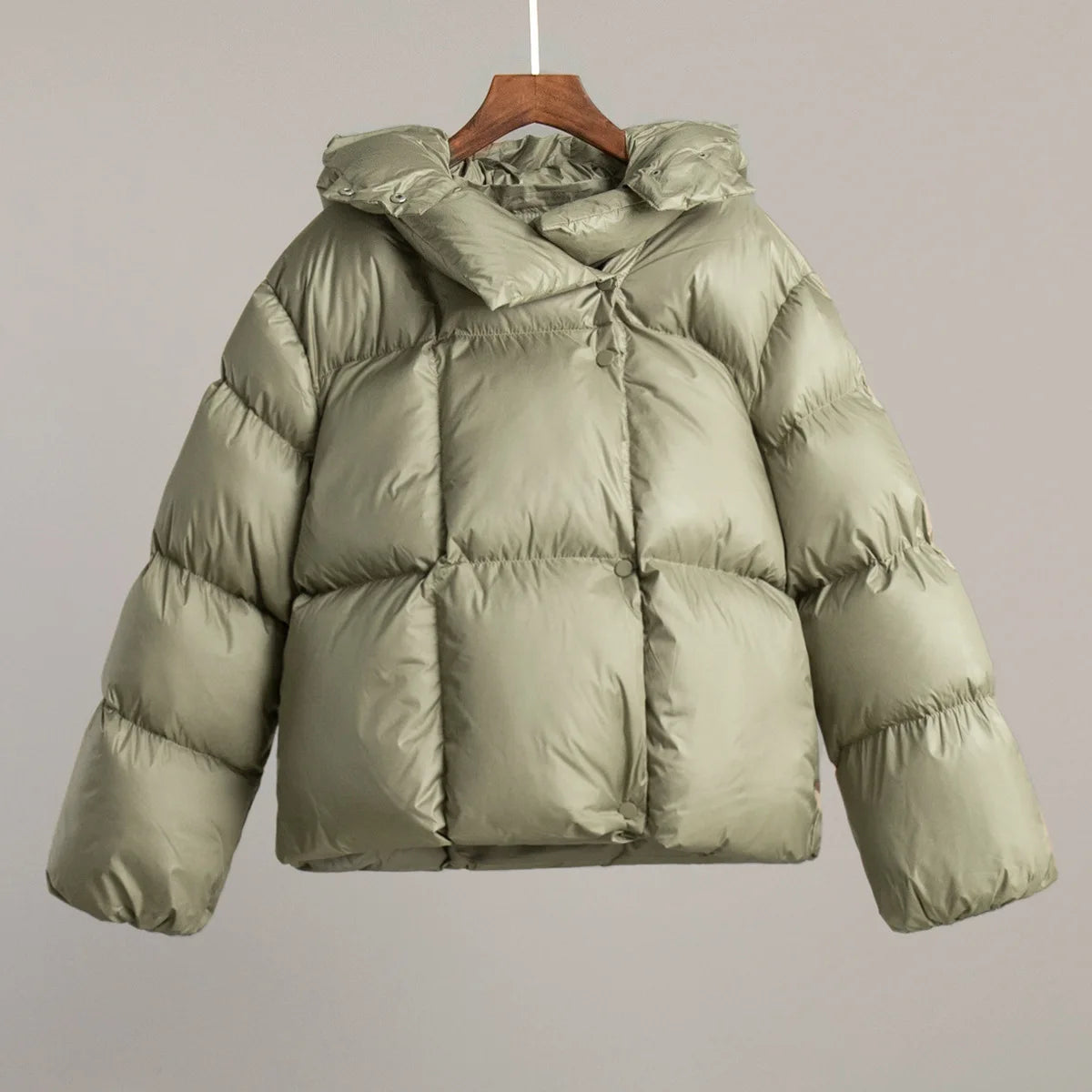 Single breasted parka jacket