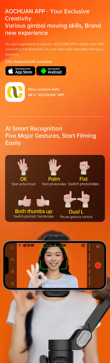 gimbal stabilizer - Handheld Gimbals - 3-Axis Handheld Gimbal Stabilizer