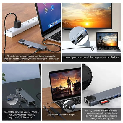 High-speed usb c hub with ethernet