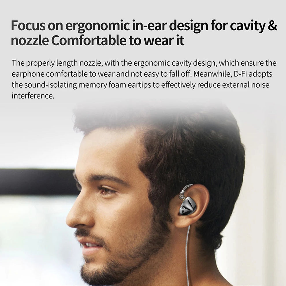 kz d-fi dynamic iem - Earphones - KZ DFi D-Fi Wired In-Ear Monitor