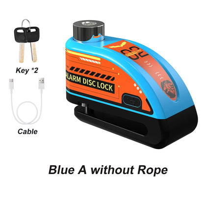 motorcycle disc lock with alarm - Motorcycle Accessories - Rechargeable Padlock Alarm for Motorcycle