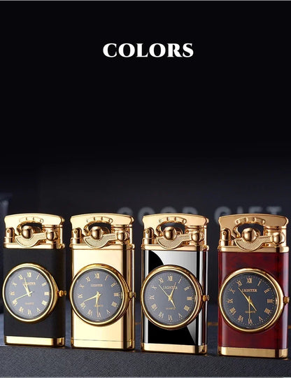 Smoking Accessories - Windproof Torch Lighter - windproof torch lighter timepiece