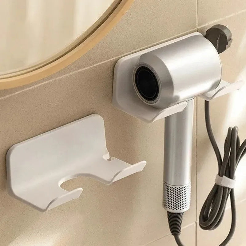 bathroom hair dryer holder - Bathroom Accessories - Wall-Mounted Hair Dryer Holder with Storage Box