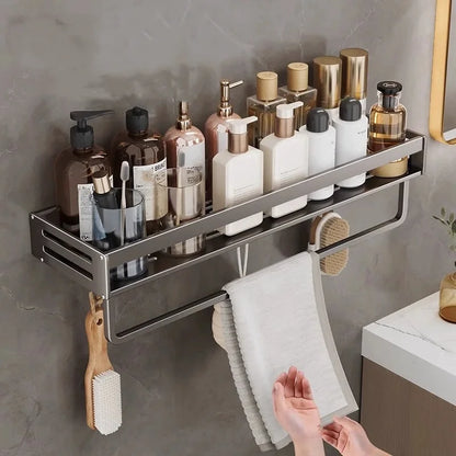 corner shower shelf - Bathroom Accessories - Shower Corner Shelf with Towel Bar