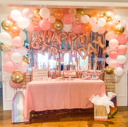 metallic foil fringe backdrop - Party Decorations - Metallic Foil Fringe Curtains Backdrop