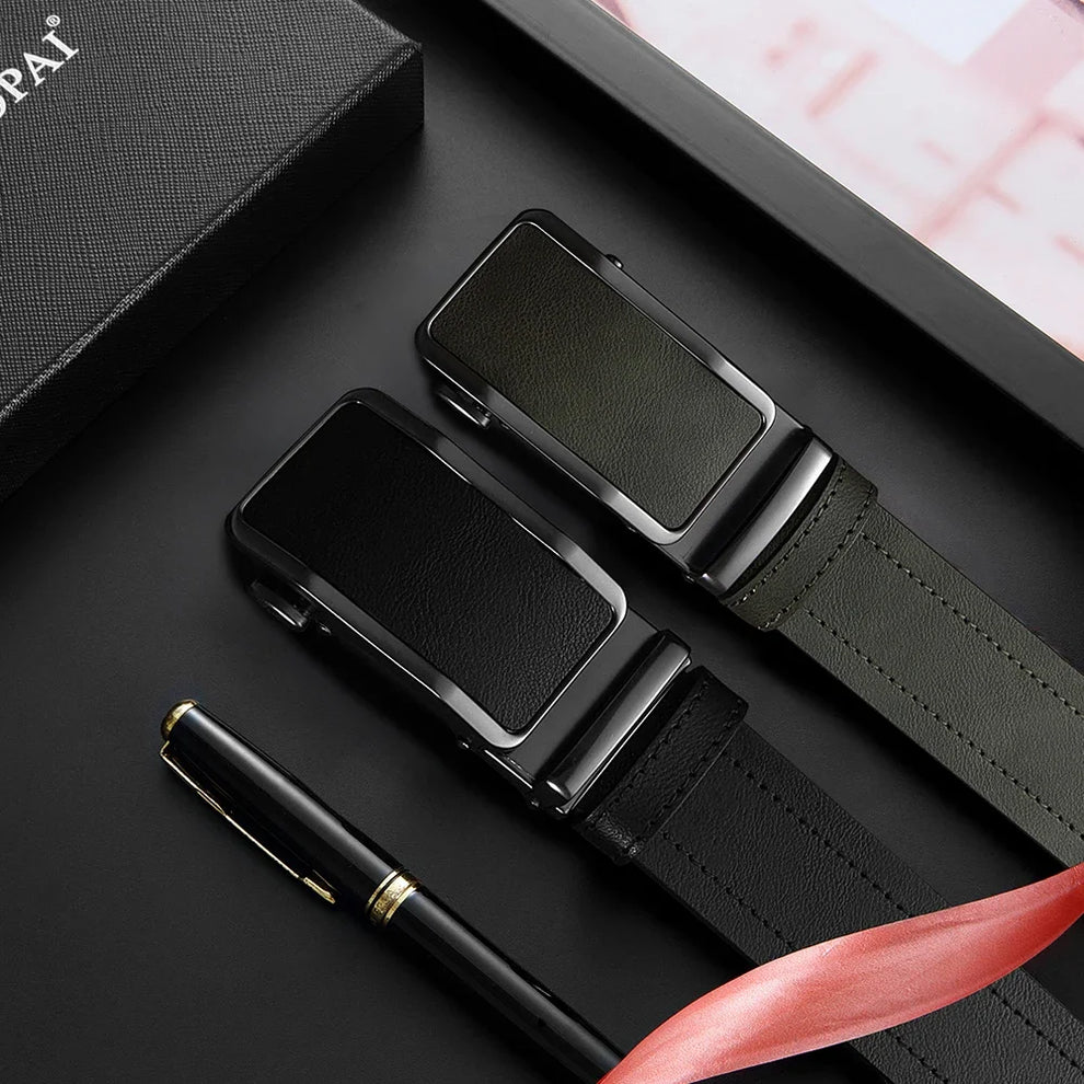 mens no hole leather belt - Men-s Fashion Accessories - Premium Leather Ratchet Belt