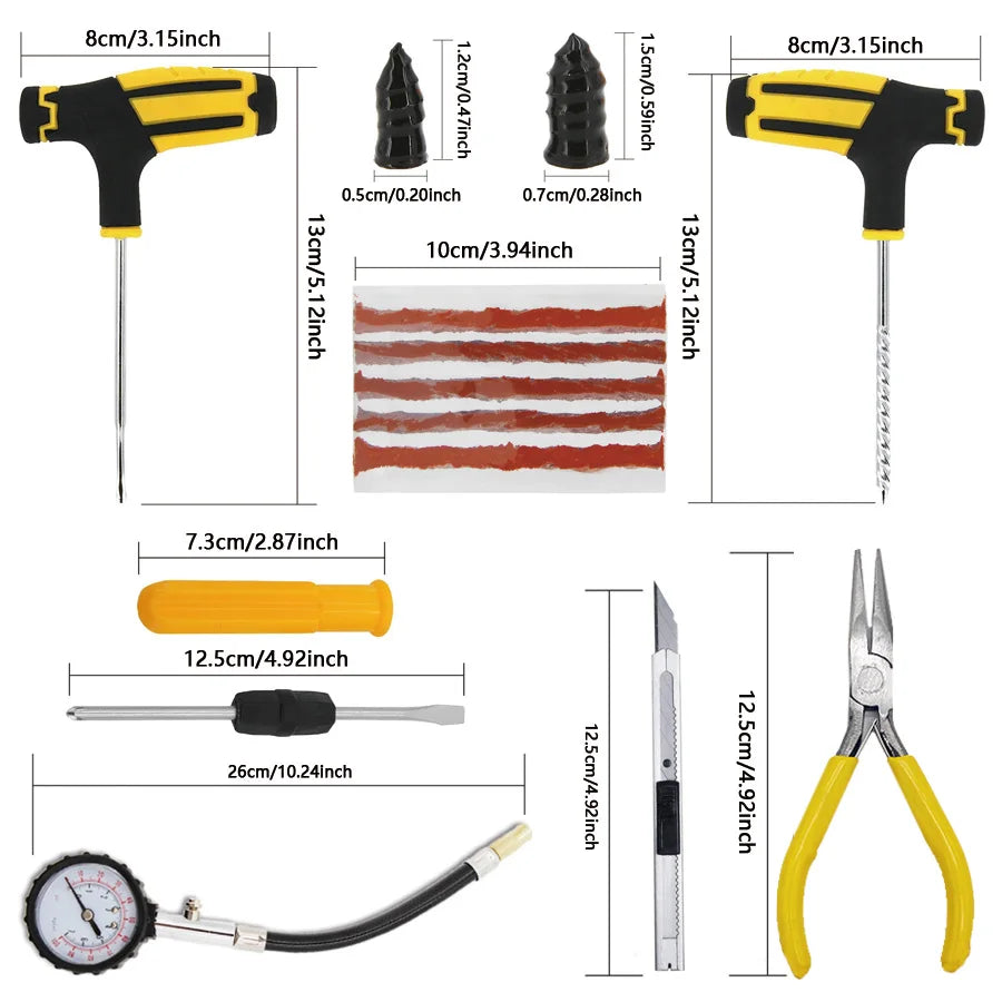 heavy duty tire repair kit - Automotive - Car Tire Repair Kit