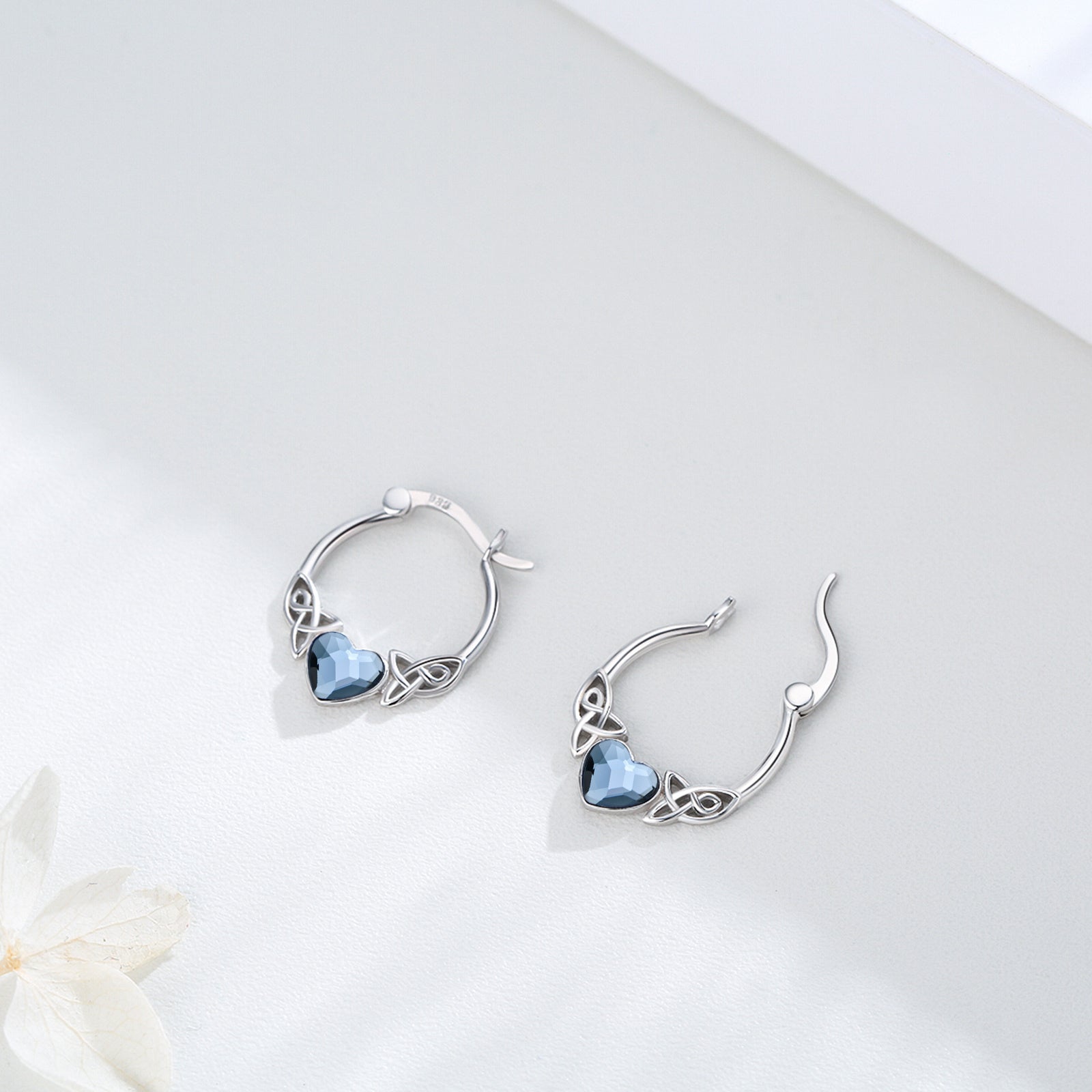 Sterling silver hoop earrings