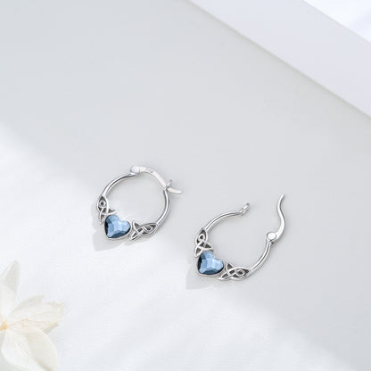 Sterling silver hoop earrings