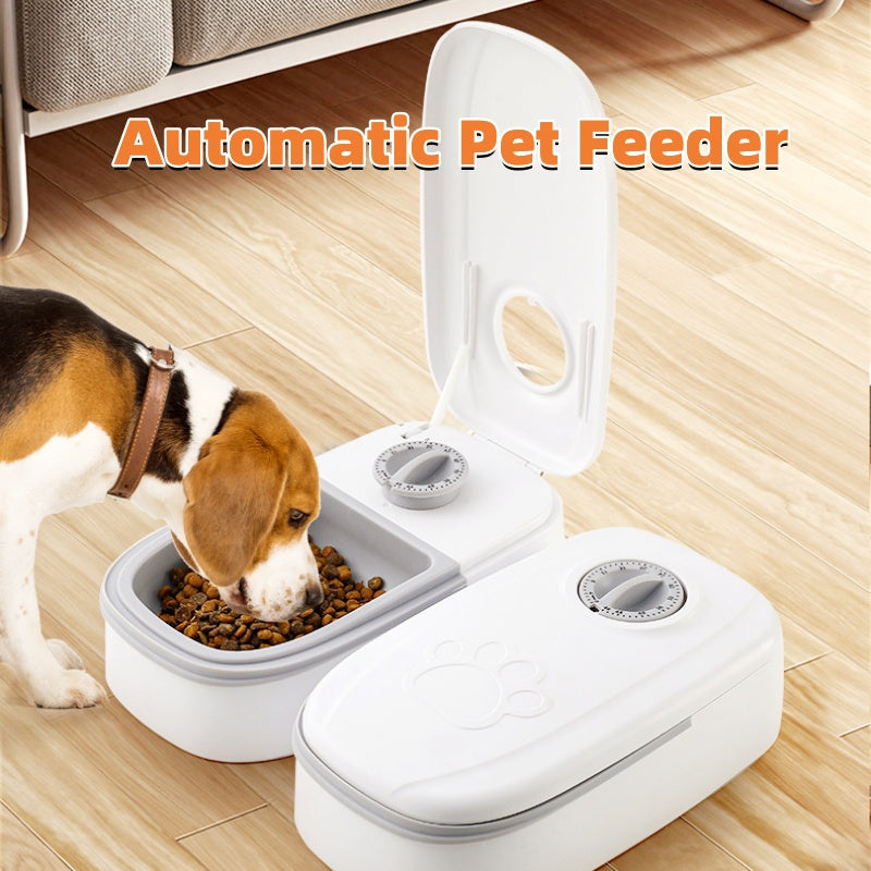 2-in-1 Gravity Food Feeder and Water Dispenser for Pets