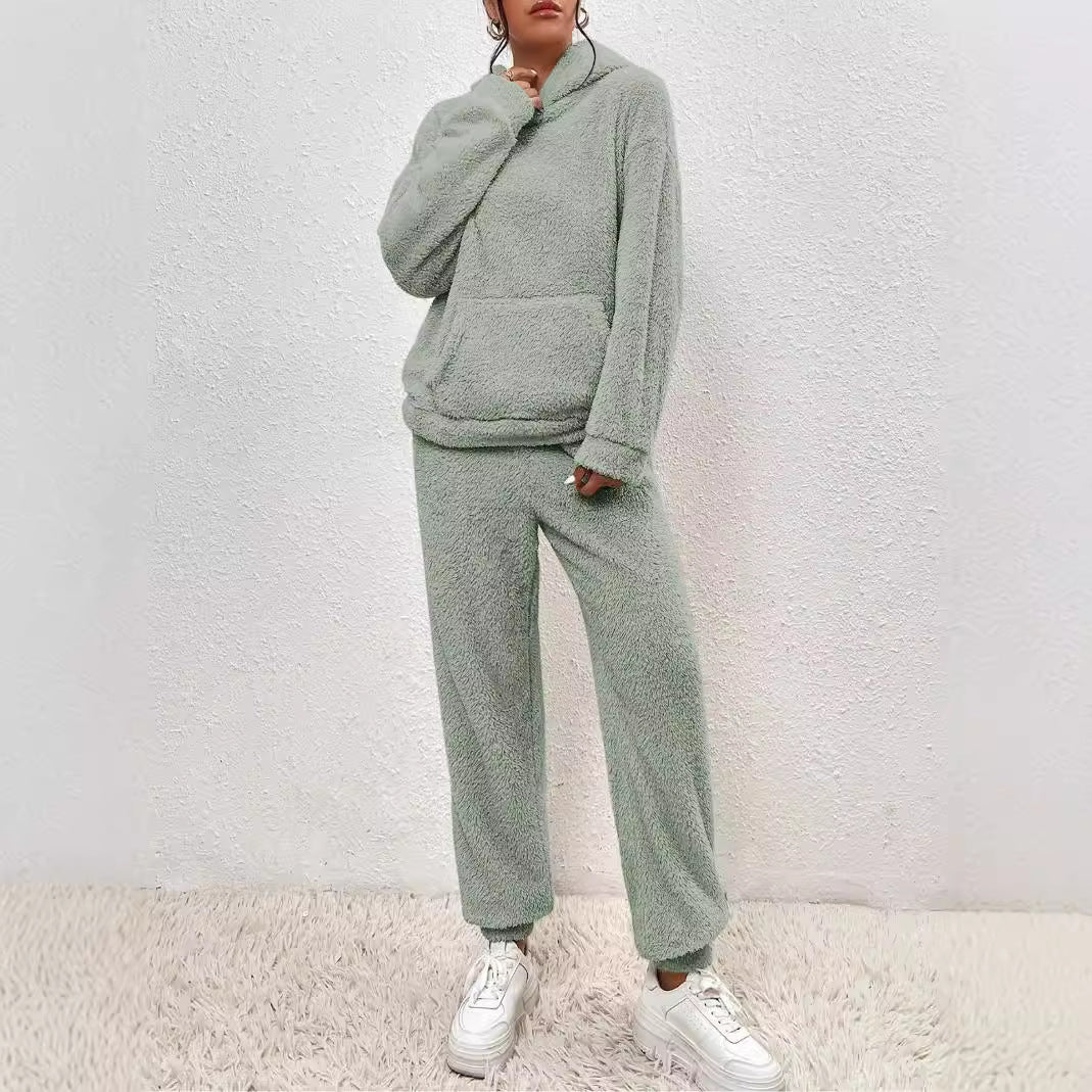 long sleeve fleece top and pants