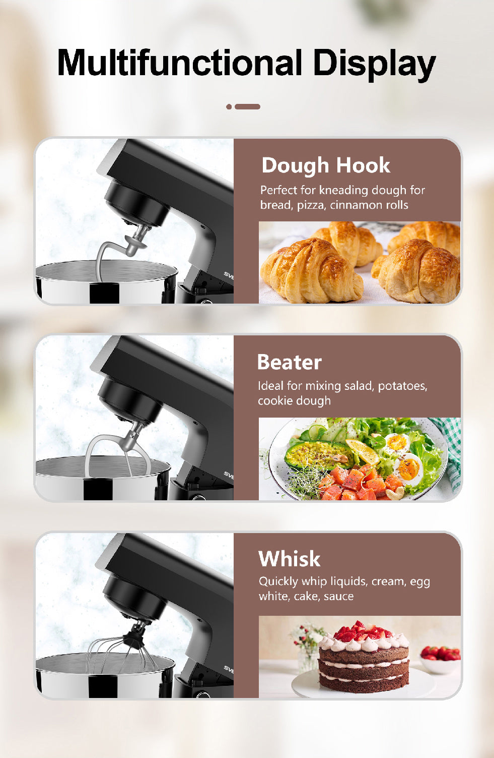 Batter and Dough Maker for Kitchen Use