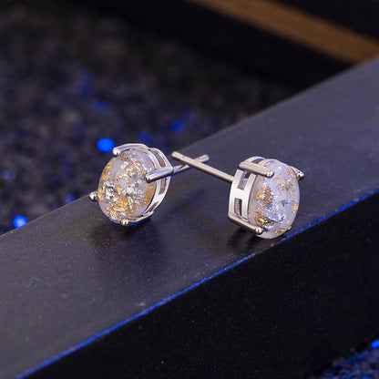 Premium stone stud earrings