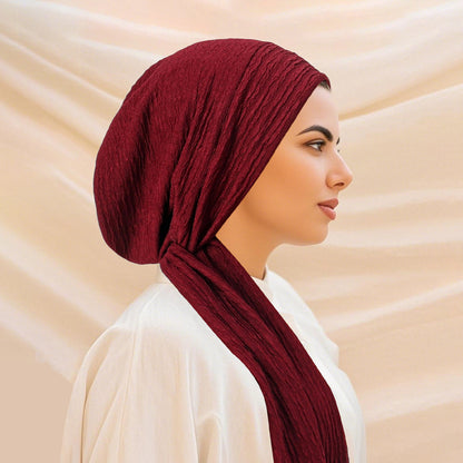 Modern All-Season Hijab Scarf in Soft Polyester