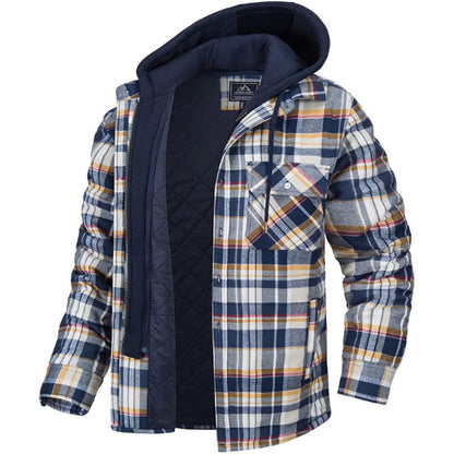 Thick padded men’s zip-up jacket