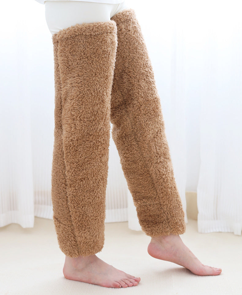 knee high socks - Socks - Over Knee High Fuzzy Long Winter Socks